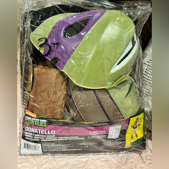 Teenage Mutant Ninja Turtles Donatello Boys 8-Piece Costume Med (8-10) Halloween - Picture 4 of 4